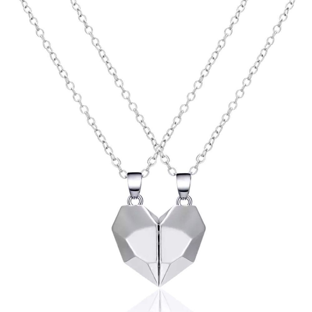 ⭐️Silver Magnetic Heart ❤️ Necklace